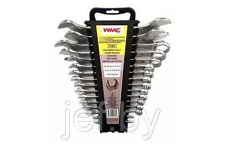 Набор ключей комбинированных и рожковых 16 предметов WMC TOOLS WMC-5199, фото 2