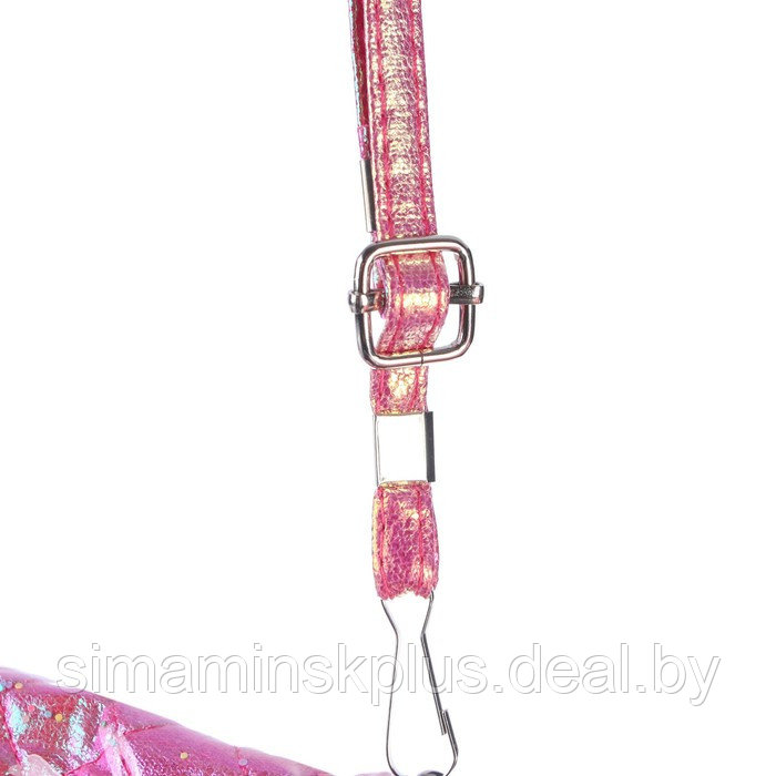 Сумка детская на клапане, 6х12х16 см, регулируемый ремень, розовый МИКС - фото 7 - id-p209781878