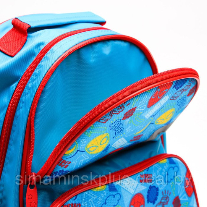 Рюкзак школьный с эргономической спинкой, 37х26х15 см, Человек-паук - фото 8 - id-p209781918