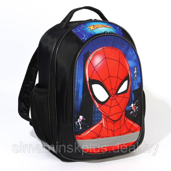 Рюкзак школьный с эргономической спинкой, 37х26х15 см, Человек-паук - фото 1 - id-p209781927