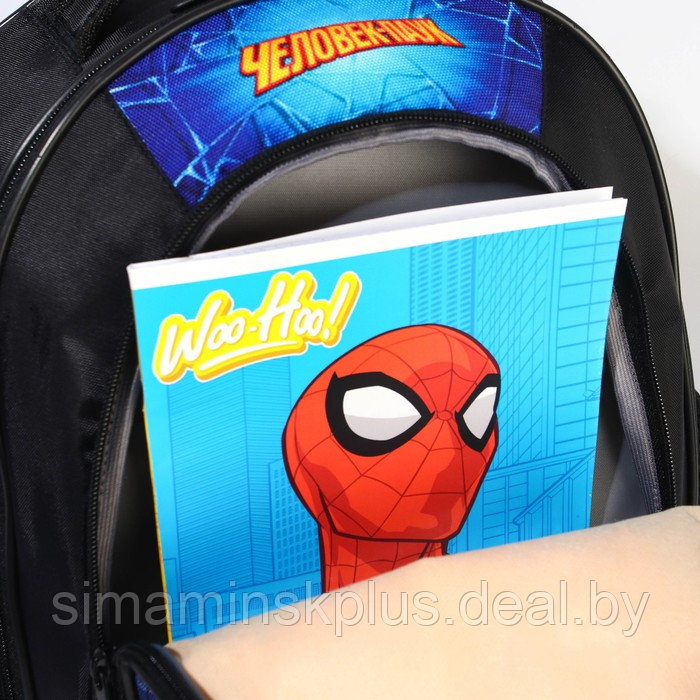 Рюкзак школьный с эргономической спинкой, 37х26х15 см, Человек-паук - фото 7 - id-p209781927