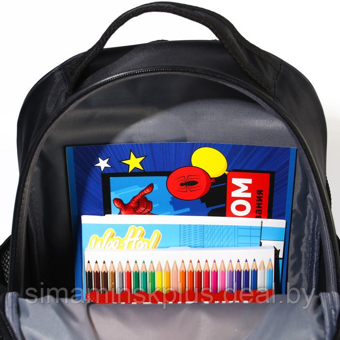 Рюкзак школьный с эргономической спинкой, 37х26х15 см, Человек-паук - фото 8 - id-p209781927
