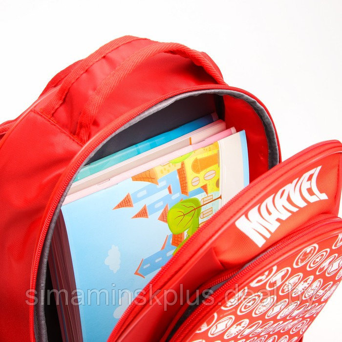 Рюкзак школьный с эргономической спинкой, 37х26х15 см, Мстители - фото 7 - id-p209781938