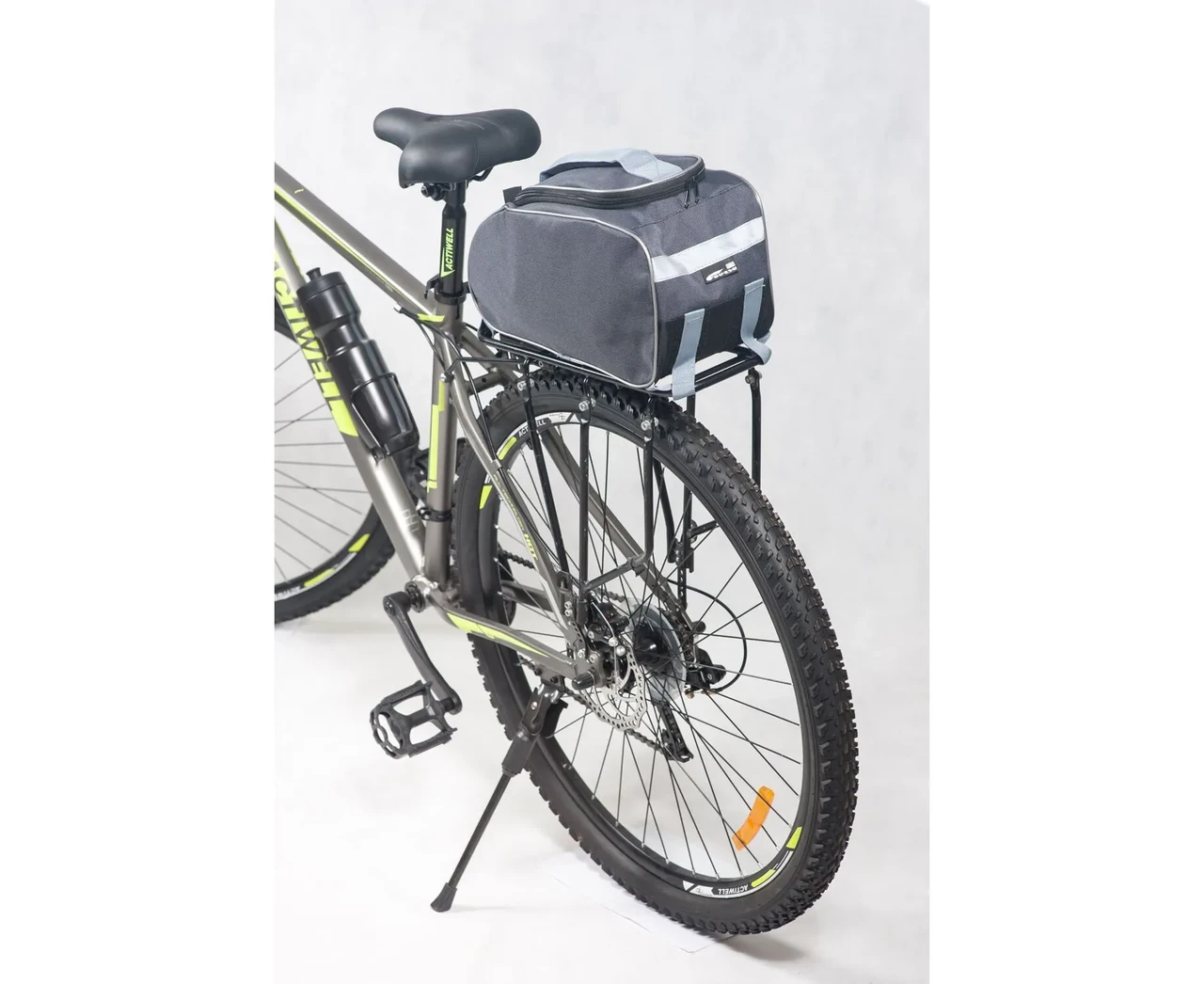 Велосумка ДЖАСТ-1 на багажник (COURSE) серый - фото 4 - id-p209792761