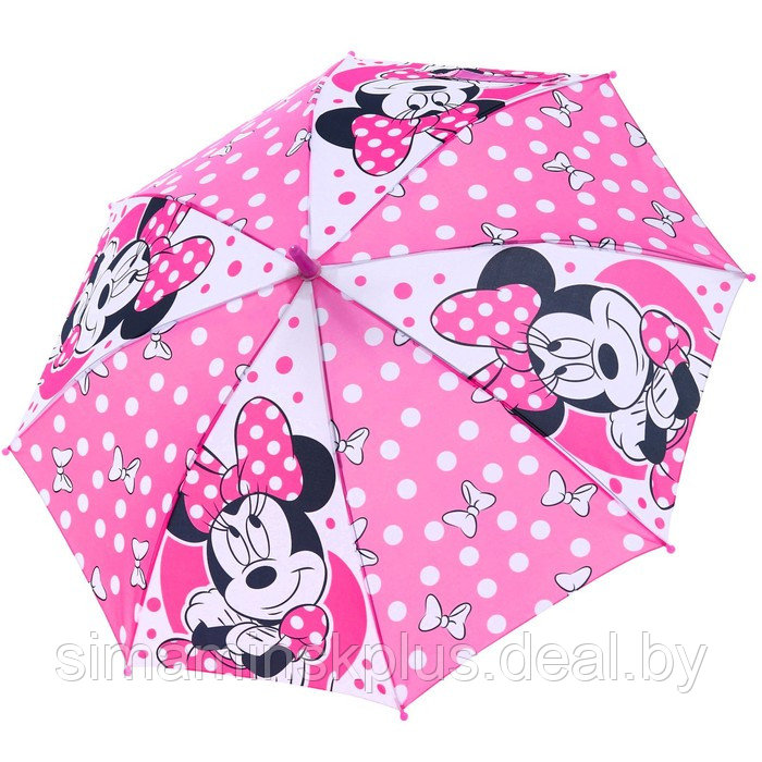Зонт детский. Минни Маус, розовый, 8 спиц d=86 см - фото 1 - id-p209781610
