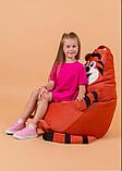 Кресло-мешок "devi", мебельная ткань, детский, зверьки, фото 6