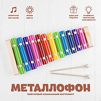 Игрушка музыкальная Металлофон, 12 тонов