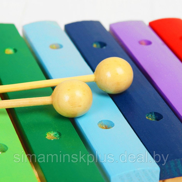 Музыкальная игрушка «Ксилофон», 12 тонов + 2 палочки - фото 4 - id-p209783061