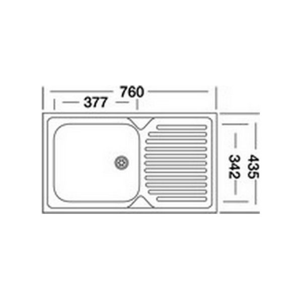 МОЙКА КУХОННАЯ KROMEVYE EC 240 D - фото 3 - id-p209796604