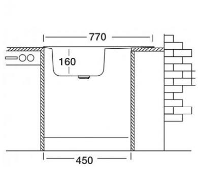 КУХОННАЯ МОЙКА KROMEVYE RONDO EC 259 D-R - фото 3 - id-p209796623