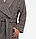 Махровый мужской халат из хлопка (тёмно-серый), фото 4