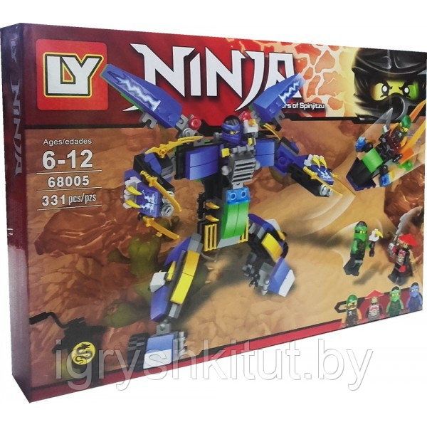 Конструктор Ninja, аналог Lego, 331 деталь