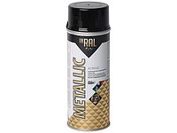 Лак на акриловой основе черный INRAL METALLIC SPRAY 400мл (Цвет черный.)