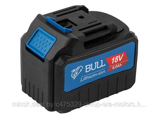 Аккумулятор BULL AK 6001 18.0 В, 6.0 А/ч, Li-Ion (18 В, 6 А*ч, Li-ion) - фото 1 - id-p209801461