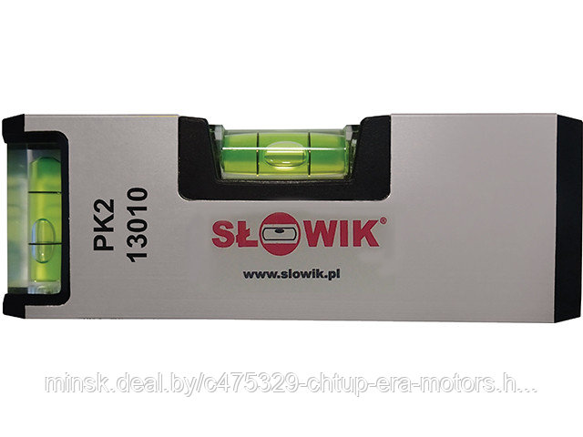Уровень 140 мм 2 глаз. карманный, серебро PK2 SLOWIK (быт.) (580 гр/м 1.00 мм/м) - фото 1 - id-p209799307