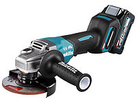 Аккум. углошлифмашина MAKITA XGT GA 013 GM 201 (40В, 125 мм, 8500 об/м, клав. (2x4.0Ач,DC40RA,Makpac4))