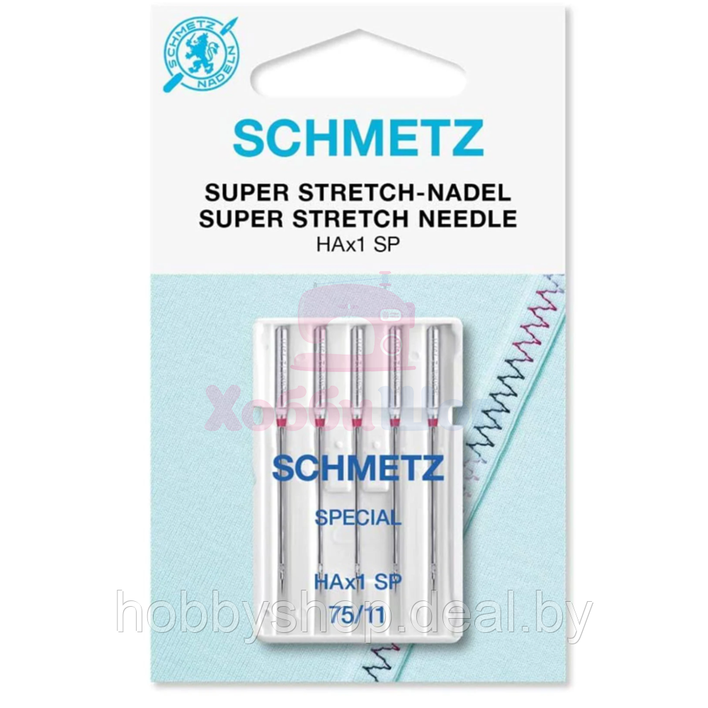 Набор игл супер-стретч SCHMETZ SUPER STRETCH №75 (5 шт.)