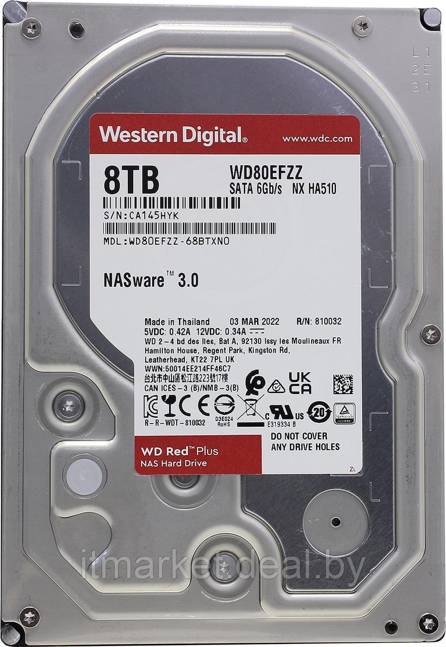 Жесткий диск 8Tb Western Digital Red Plus (WD80EFZZ) - фото 1 - id-p209804415