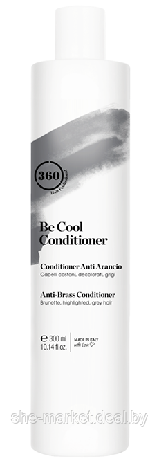 Кондиционер тонирующий для темных, осветленных или седых волос Be Cool Conditioner, 300мл - фото 1 - id-p209805412