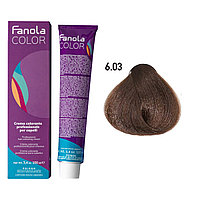 Крем-краска для волос Crema Colore 6.03 Warm dark blonde, 100мл (Fanola)