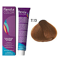 Крем-краска для волос Crema Colore 7.13 Blonde Beige, 100мл (Fanola)