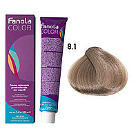 Крем-краска для волос Crema Colore 8.1 Light Blonde Ash, 100мл (Fanola)