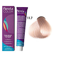 Крем-краска для волос Crema Colore 11.7 Superlight blonde platinum iris, 100мл (Fanola)