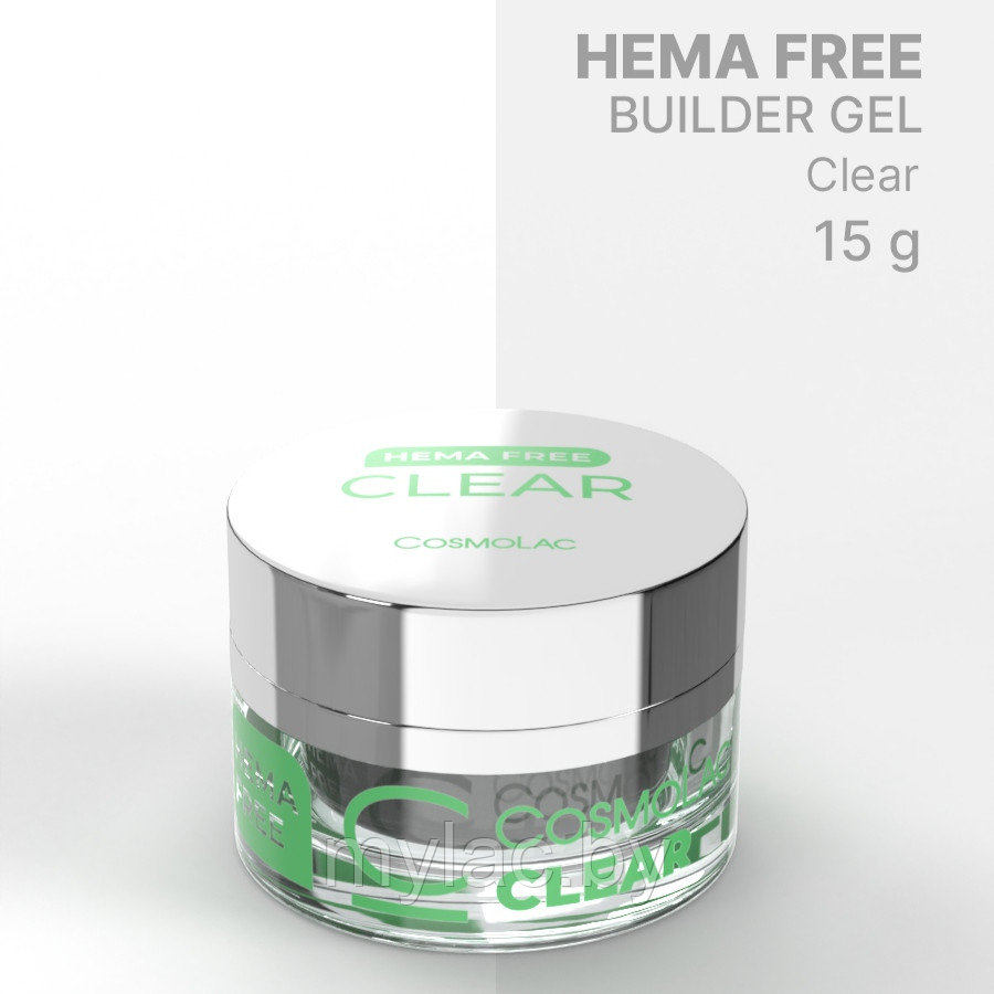 Гель CosmoGel HEMA FREE Clear, 15 мл.