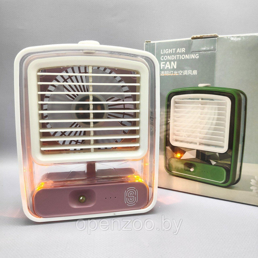 Настольный мини - вентилятор - увлажнитель Light air conditioning MINI FAN беспроводной / Кондиционер 2в1 - фото 5 - id-p207593256