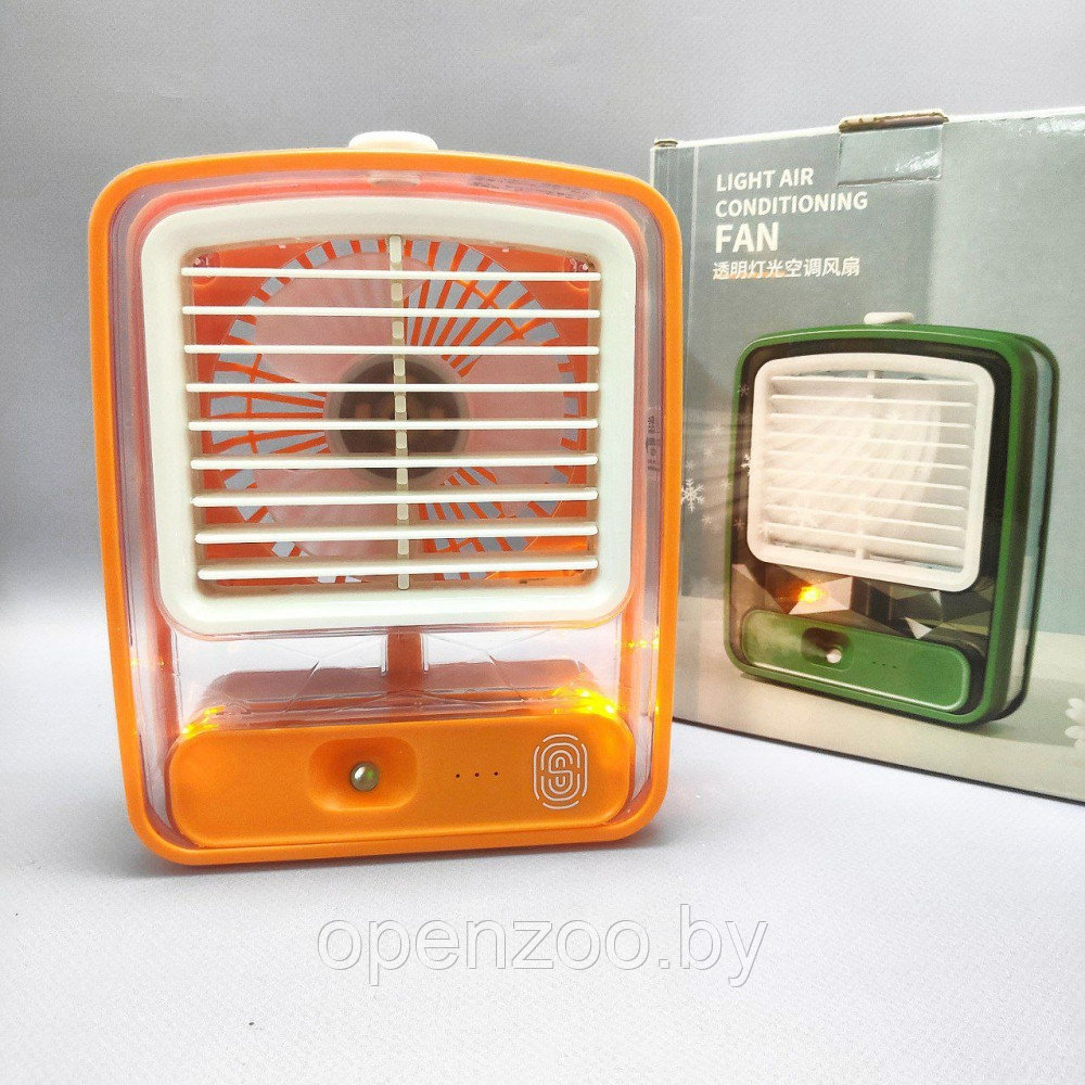 Настольный мини - вентилятор - увлажнитель Light air conditioning MINI FAN беспроводной / Кондиционер 2в1 - фото 7 - id-p207593256