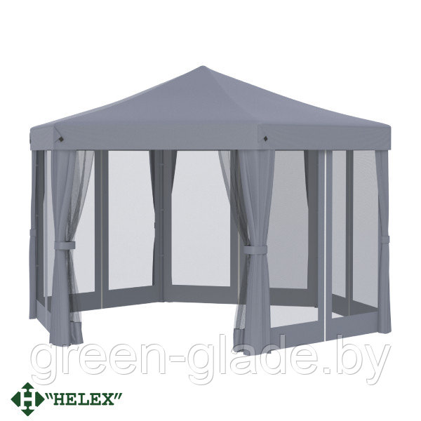 Тент-шатер быстро сборный Helex 5431 полиэстер серый