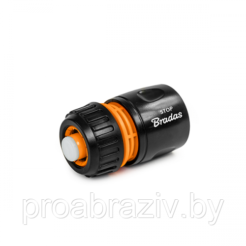 Соединение Быстросъемное с аквастопом 1/2" - 5/8" BLACK LINE "Bradas" - фото 1 - id-p209832940