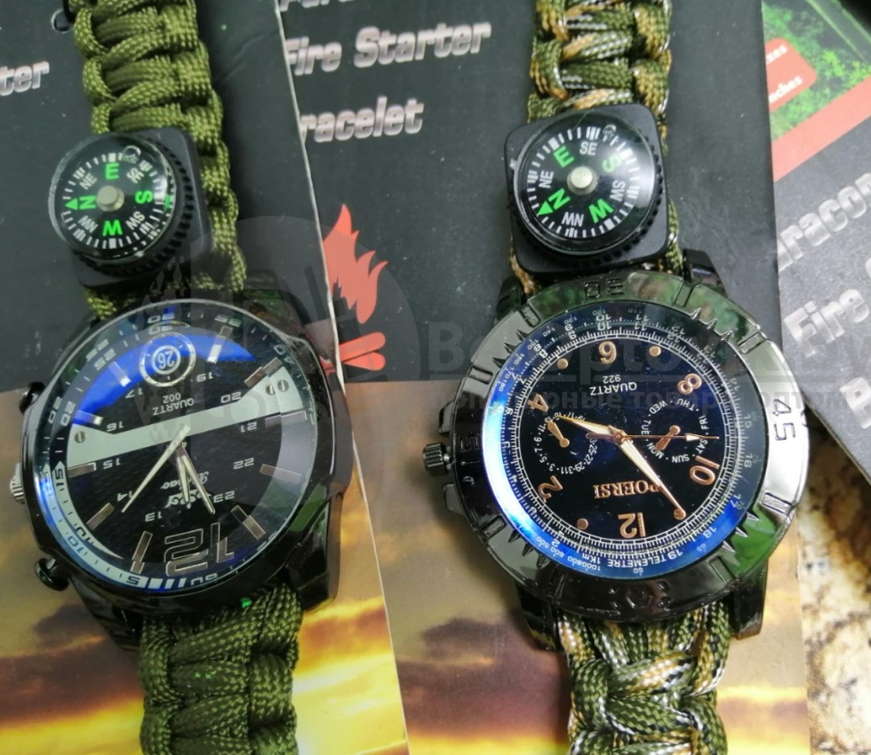 Тактические часы с браслетом из паракорда XINHAO - фото 9 - id-p209833018