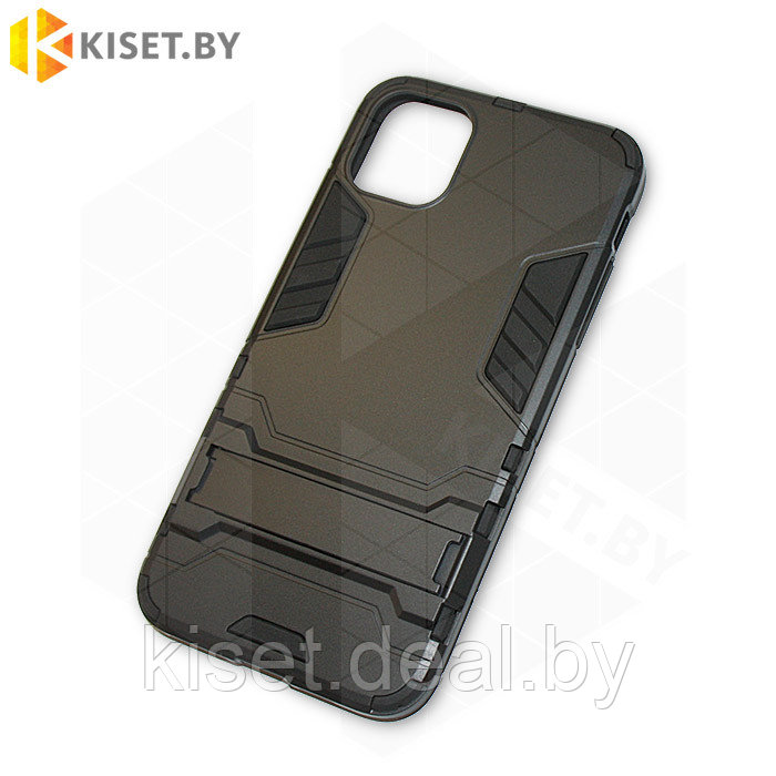 Гибридный противоударный чехол Hard Cover для iPhone 11 Pro черный - фото 1 - id-p209835263