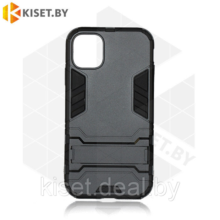 Гибридный противоударный чехол Hard Cover для iPhone 11 Pro черный - фото 2 - id-p209835263