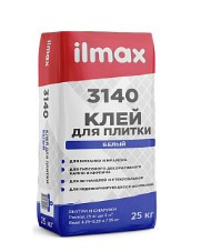 Клей для плитки белый ilmax 3140 whitefix - купить в Минске, для наружных/внутренних работ, 25 кг