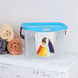 Контейнер для стирального порошка 6 л, цвет голубая лагуна, фото 4