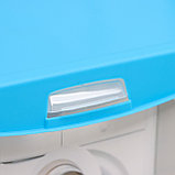 Контейнер для стирального порошка 6 л, цвет голубая лагуна, фото 5