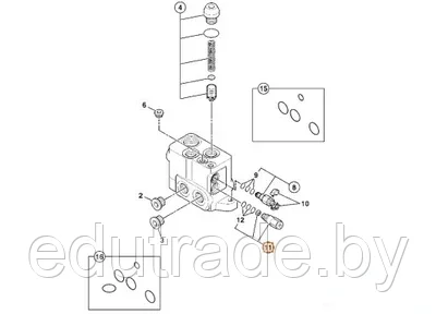 Клапан гидравлический от производителя JCB  25/221874