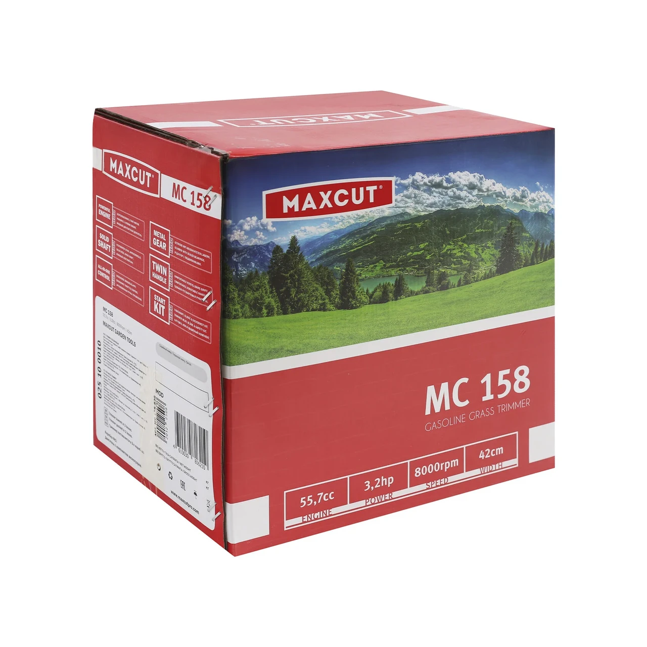 Триммер бензиновый MAXCUT MC 158 54.7сс, 3.2л.с, 2.4Квт, жесткий вал, катушка+3Тнож, ремень - фото 10 - id-p209856674