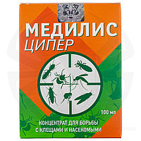 Инсектицидное средство от клещей, клопов, тараканов и насекомых Подр Медилис ЦИПЕР, 100 мл (уп. 2 фл.х 50 мл)