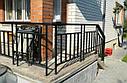 Поручни из металла, сварные, из профильной трубы, на улицу, фото 3