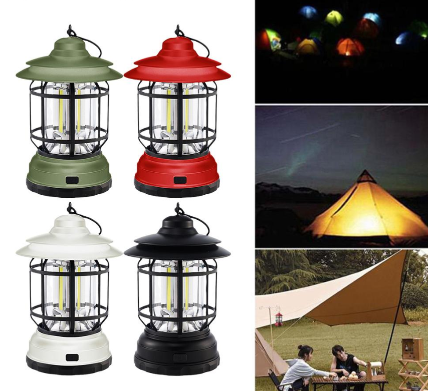 Многофункциональный подвесной походный фонарь в стиле ретро Camping Lamp - фото 5 - id-p209871376