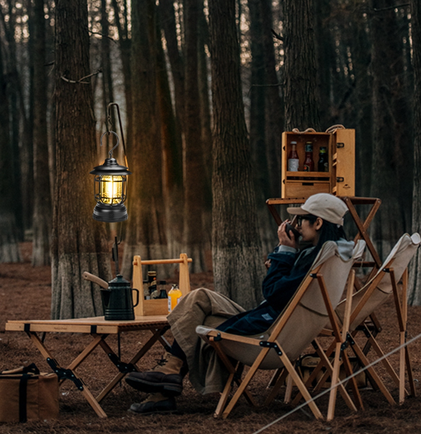 Многофункциональный подвесной походный фонарь в стиле ретро Camping Lamp - фото 10 - id-p209871376