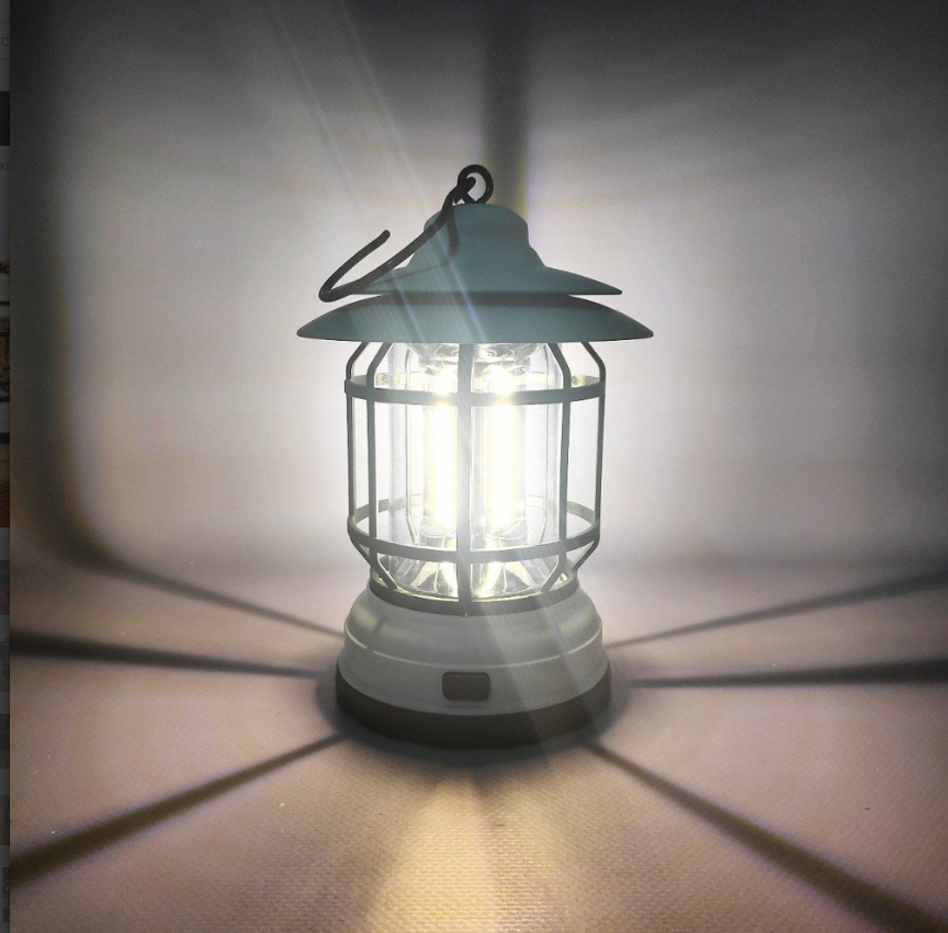 Многофункциональный подвесной походный фонарь в стиле ретро Camping Lamp - фото 8 - id-p209871376
