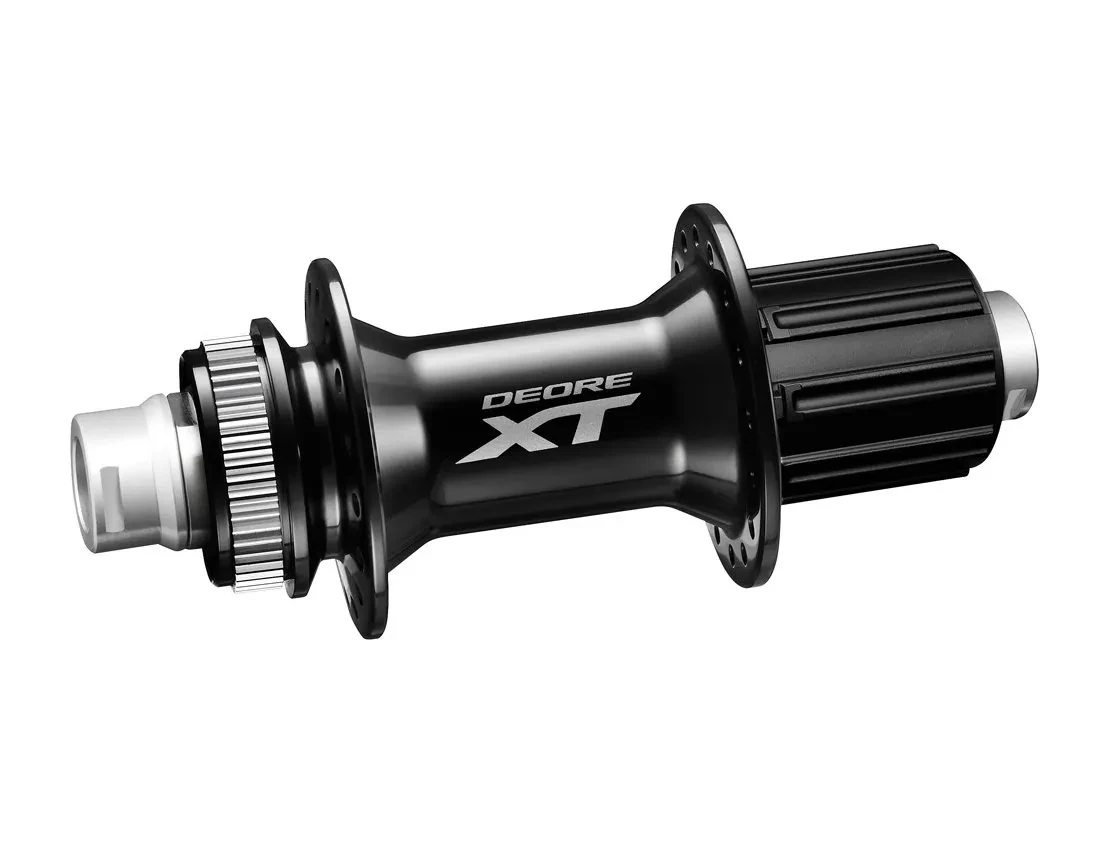 Втулка задняя Shimano XT, M8010, 36 отв, 8-11ск, Center Lock, под ось 12мм, old:142мм, черный - фото 1 - id-p209885007