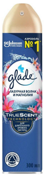 Освежитель воздуха Glade 300мл. ЦЕНА БЕЗ УЧЕТА НДС. Лазурная волна и магнолия