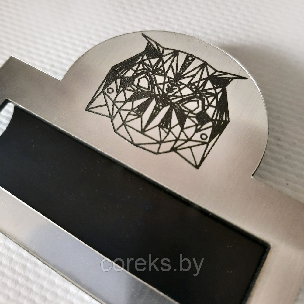 Бейдж магнитный с логотипом (серебро) №21 - фото 2 - id-p209889656
