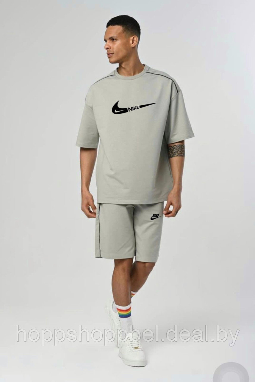 Комплект(шорты + футболка) Nike / летний спортивный костюм OVERSIZE - фото 4 - id-p209892467
