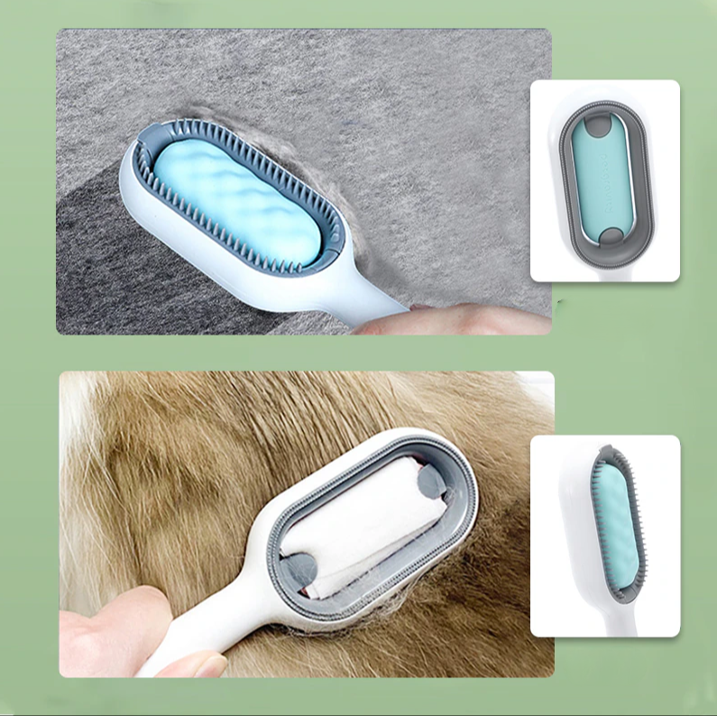 SPA расческа для кошек и собак Pet cleaning hair removal comb 3 в 1 (чистка, расческа, массаж) - фото 6 - id-p209892517